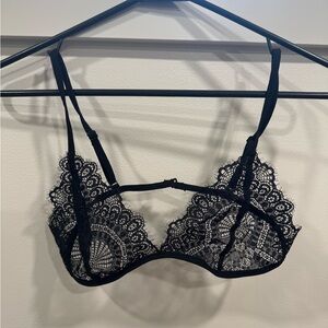 Elegant Black Lace Bralette